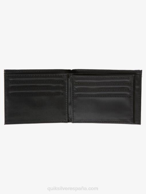 azul marino medianoche cartera de tres pliegues de frescura D6T4D729 hombres Quiksilver