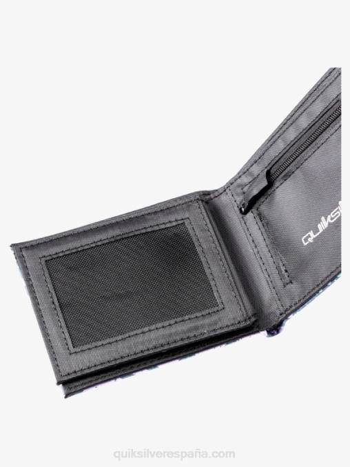 azul marino medianoche cartera de tres pliegues de frescura D6T4D729 hombres Quiksilver