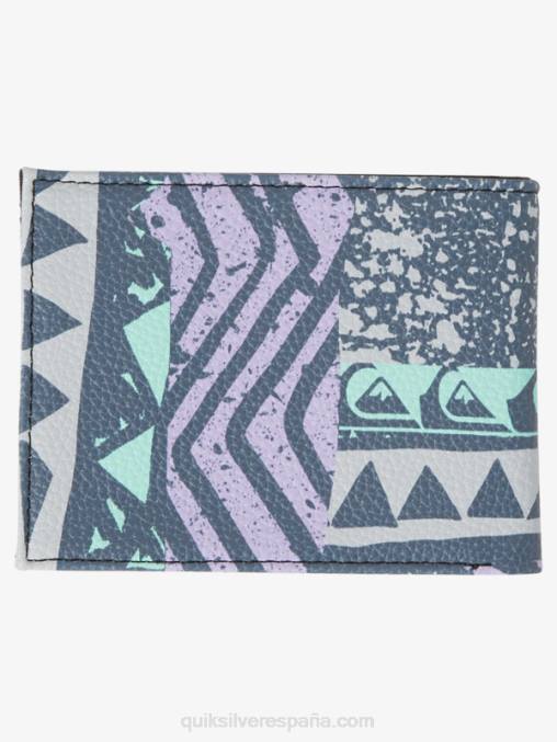 azul marino medianoche cartera de tres pliegues de frescura D6T4D729 hombres Quiksilver