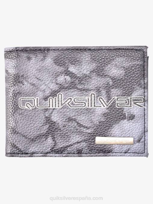 blanco negro cartera de tres pliegues de frescura D6T4D728 hombres Quiksilver