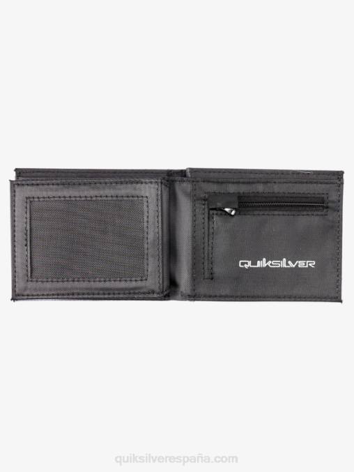 blanco negro cartera de tres pliegues de frescura D6T4D728 hombres Quiksilver