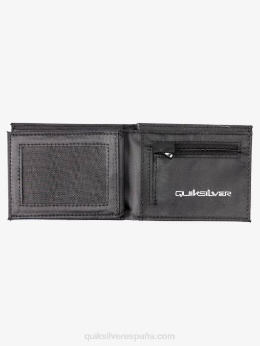 blanco negro cartera de tres pliegues de frescura D6T4D728 hombres Quiksilver
