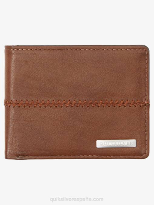 chocolate Cafe cartera triple con costuras D6T4D907 hombres Quiksilver