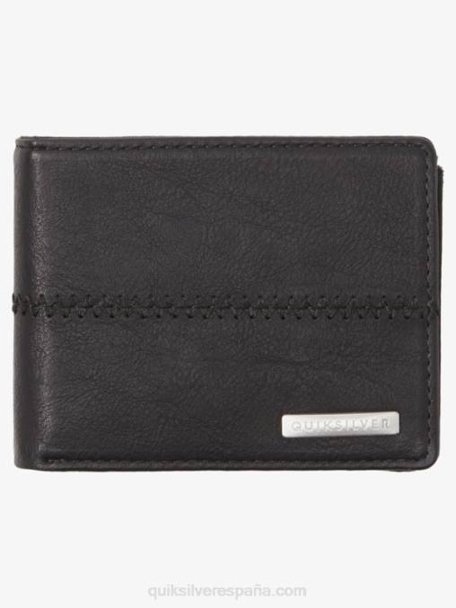 negro Negro cartera triple con costuras D6T4D906 hombres Quiksilver