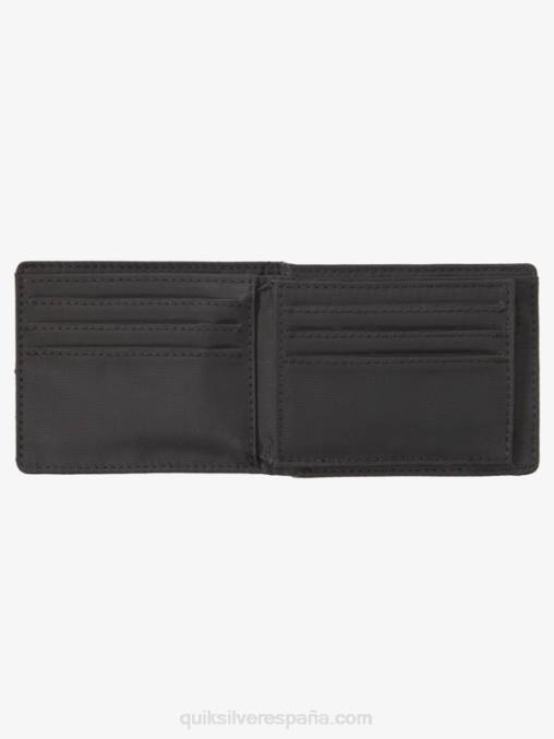 negro Negro cartera triple con costuras D6T4D906 hombres Quiksilver