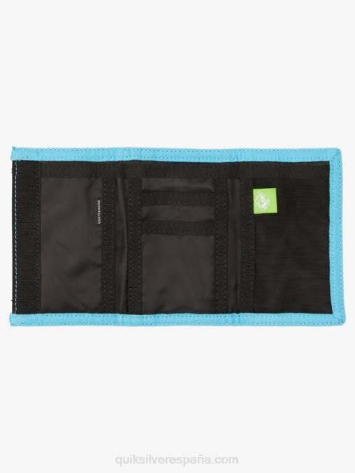 negro/real la cartera de tres pliegues con estampado diario D6T4D739 hombres Quiksilver