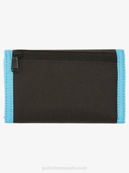 negro/real la cartera de tres pliegues con estampado diario D6T4D739 hombres Quiksilver