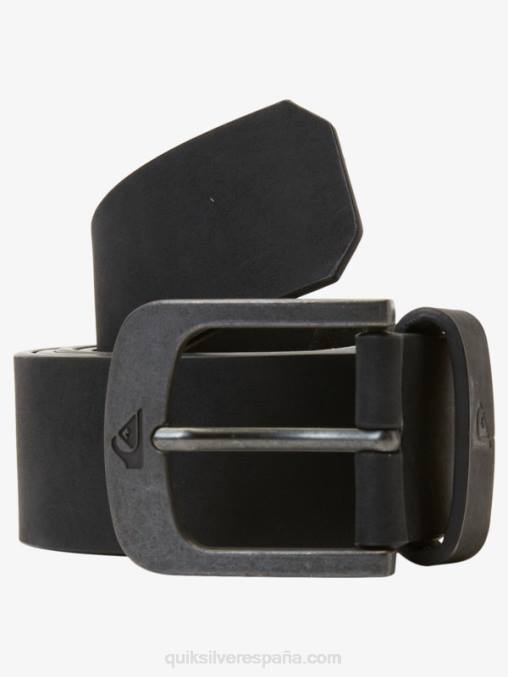 negro cinturón de piel sintética de la calle principal D6T4D1095 hombres Quiksilver