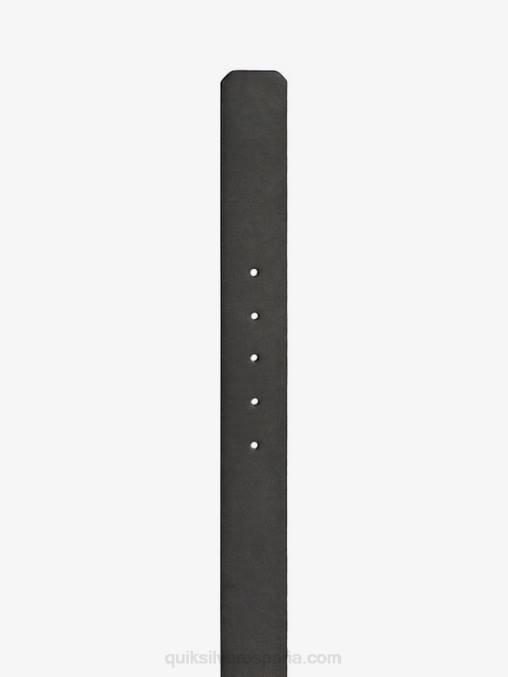 negro cinturón de piel sintética de la calle principal D6T4D1095 hombres Quiksilver