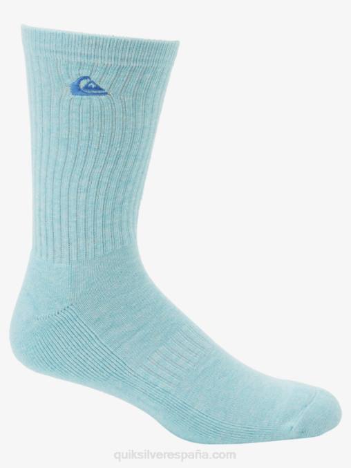 azul claro Pack de 2 pares de calcetines lisos D6T4D1060 hombres Quiksilver