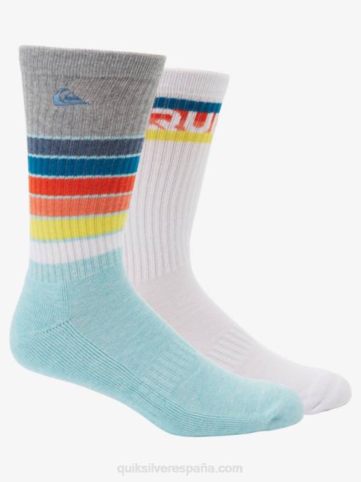 azul claro Paquete de 2 calcetines de hinchamiento diario D6T4D1092 hombres Quiksilver