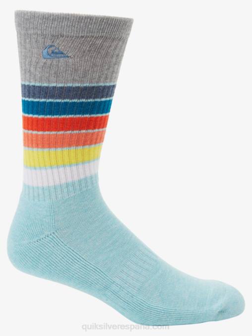 azul claro Paquete de 2 calcetines de hinchamiento diario D6T4D1092 hombres Quiksilver