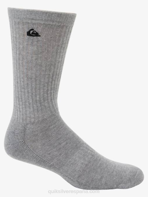 blanco Pack de 2 pares de calcetines lisos D6T4D1058 hombres Quiksilver
