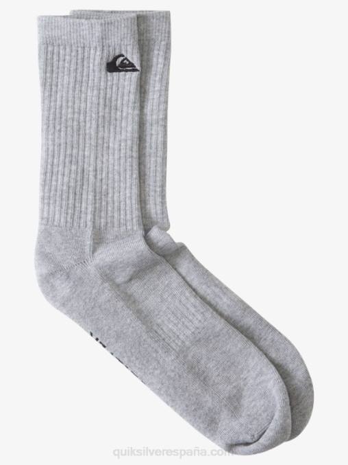 blanco Pack de 2 pares de calcetines lisos D6T4D1058 hombres Quiksilver