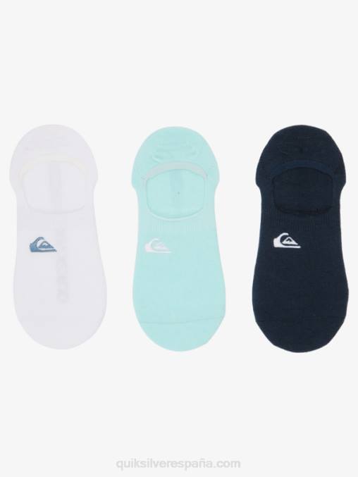 blazer azul claro/marino Pack de 3 calcetines invisibles con forro D6T4D778 hombres Quiksilver