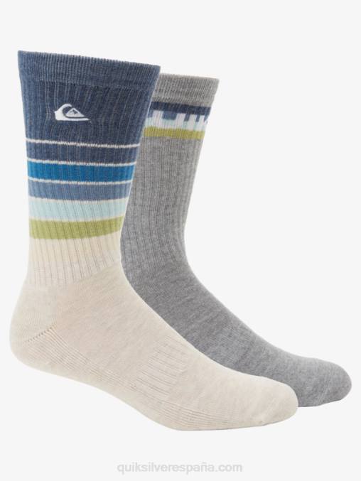 brezo marfil Paquete de 2 calcetines de hinchamiento diario D6T4D1091 hombres Quiksilver