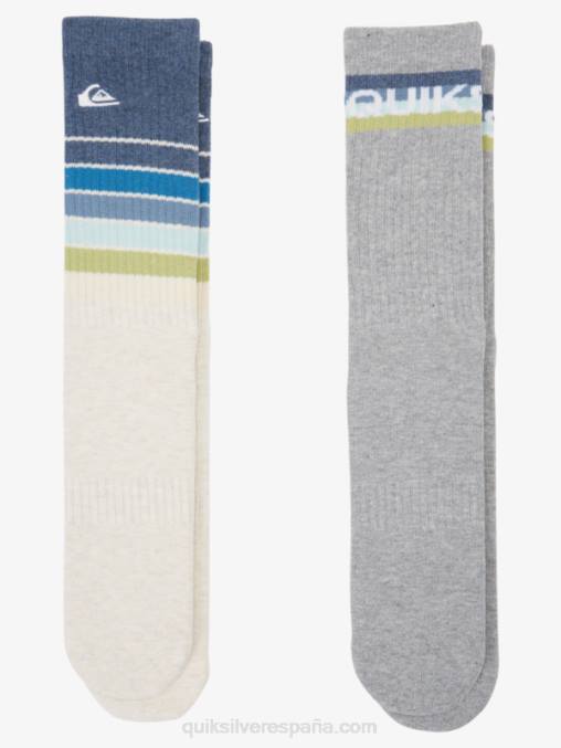 brezo marfil Paquete de 2 calcetines de hinchamiento diario D6T4D1091 hombres Quiksilver