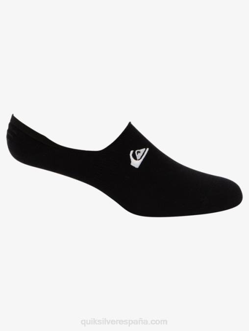 negro Pack de 3 calcetines invisibles con forro D6T4D777 hombres Quiksilver