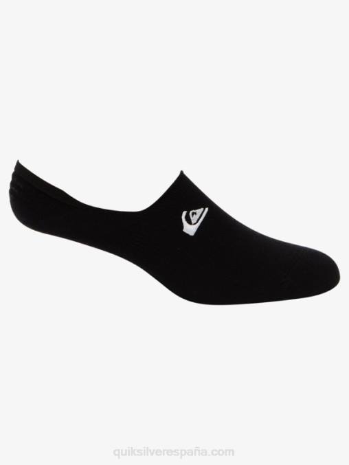 negro Pack de 3 calcetines invisibles con forro D6T4D777 hombres Quiksilver