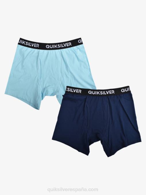 azul claro Pack de 2 calzoncillos bóxer supersuaves Core D6T4D1824 hombres Quiksilver