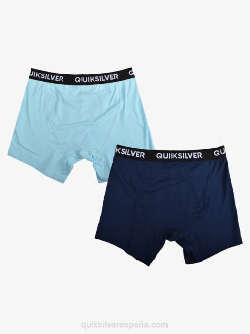 azul claro Pack de 2 calzoncillos bóxer supersuaves Core D6T4D1824 hombres Quiksilver