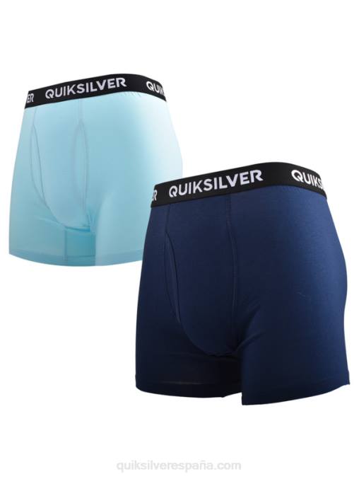 azul claro Pack de 2 calzoncillos bóxer supersuaves Core D6T4D1824 hombres Quiksilver