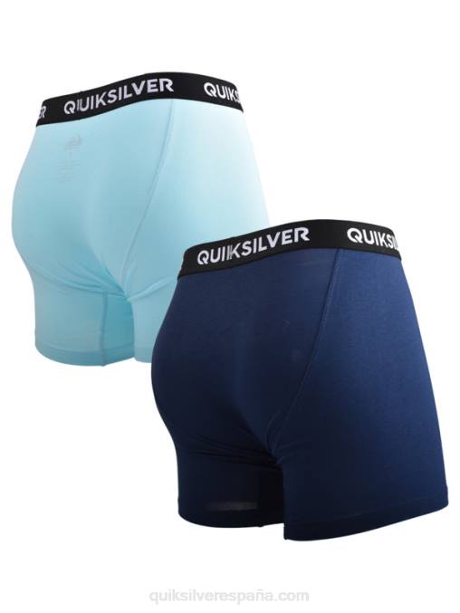 azul claro Pack de 2 calzoncillos bóxer supersuaves Core D6T4D1824 hombres Quiksilver