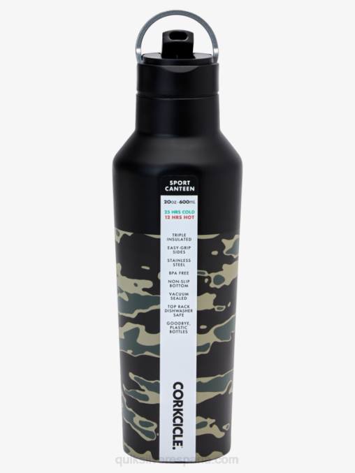 batalla crucial con estampado de camuflaje botella de agua D6T4D1182 hombres Quiksilver x Corkcicle