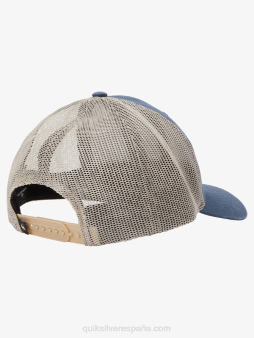 azul marino medianoche abajo del sombrero del camionero de la escotilla D6T4D661 hombres Quiksilver