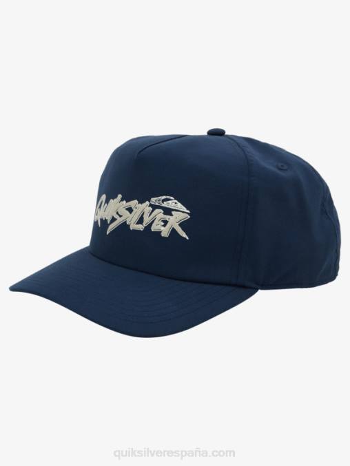 azul marino medianoche gorra snapback con logo D6T4D1094 hombres Quiksilver