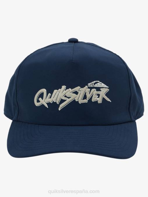 azul marino medianoche gorra snapback con logo D6T4D1094 hombres Quiksilver