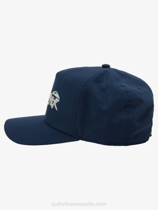azul marino medianoche gorra snapback con logo D6T4D1094 hombres Quiksilver