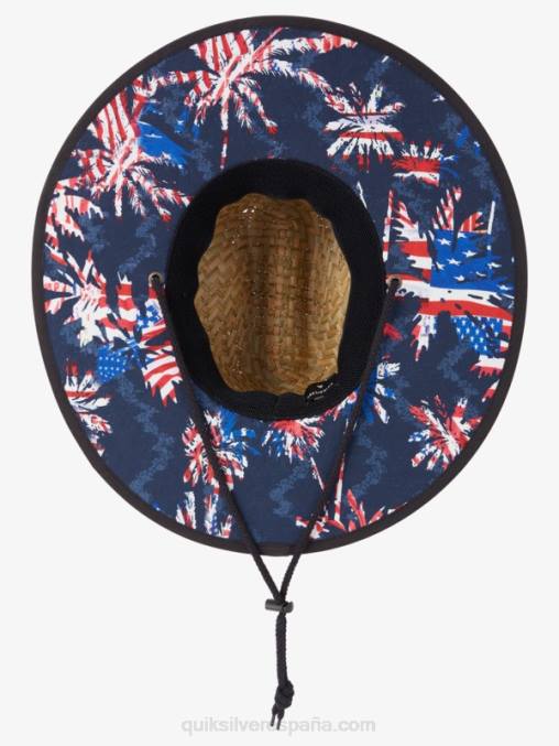 azul marino/rojo sombrero de paja salvavidas outsider americana D6T4D413 hombres Quiksilver