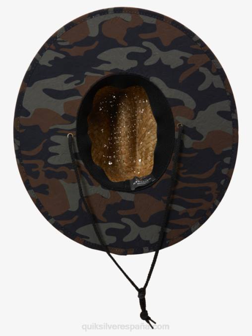 camuflaje sombrero de salvavidas de paja forastero waterman D6T4D834 hombres Quiksilver