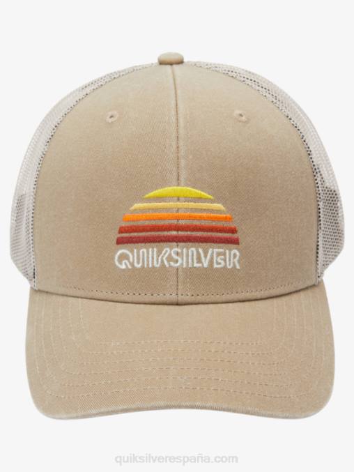 caqui oscuro gorra de camionero con larguero D6T4D1196 hombres Quiksilver