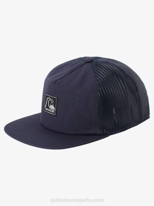 chaqueta azul marino sombrero de camionero de una sola aleta D6T4D1716 hombres Quiksilver