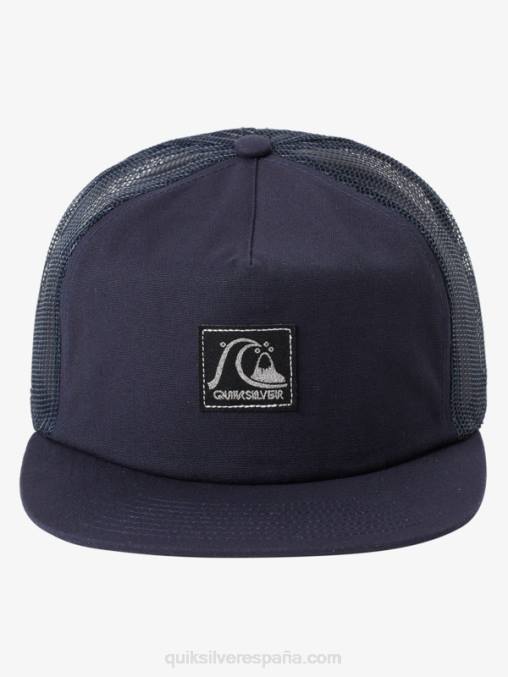 chaqueta azul marino sombrero de camionero de una sola aleta D6T4D1716 hombres Quiksilver