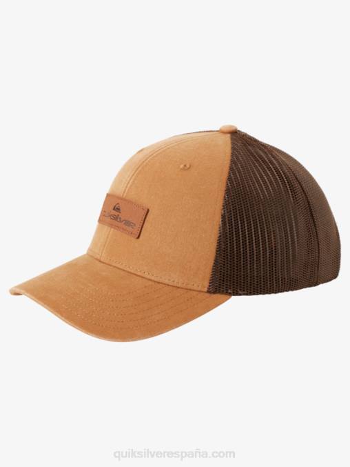 espino amarillo abajo del sombrero del camionero de la escotilla D6T4D664 hombres Quiksilver