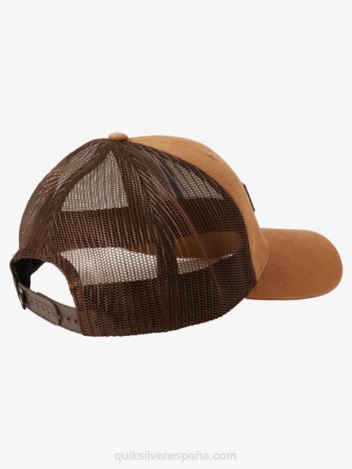 espino amarillo abajo del sombrero del camionero de la escotilla D6T4D664 hombres Quiksilver