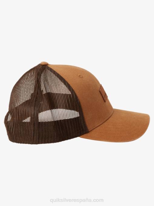 espino amarillo abajo del sombrero del camionero de la escotilla D6T4D664 hombres Quiksilver