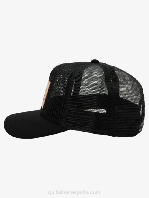 negro gorra de camionero con malla D6T4D1075 hombres Quiksilver