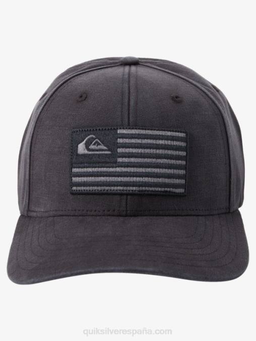 negro gorra snapback con conexión a tierra america D6T4D797 hombres Quiksilver
