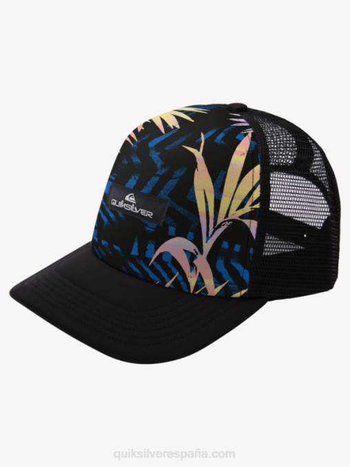 negro rasgado gorra trucker coop buitre D6T4D1051 hombres Quiksilver