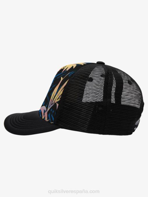 negro rasgado gorra trucker coop buitre D6T4D1051 hombres Quiksilver
