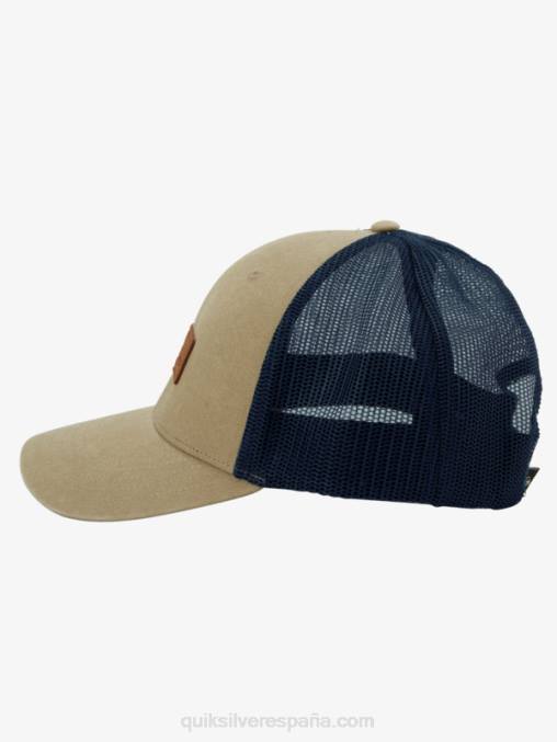 plaza topo abajo del sombrero del camionero de la escotilla D6T4D662 hombres Quiksilver
