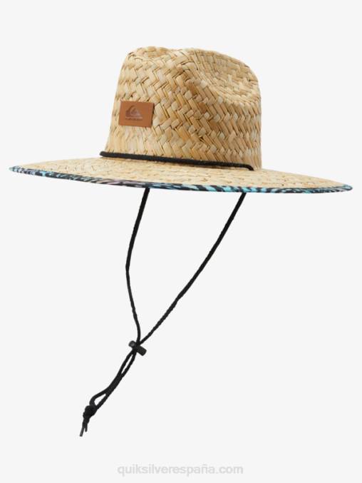 río azul sombrero de paja salvavidas forastero D6T4D387 hombres Quiksilver