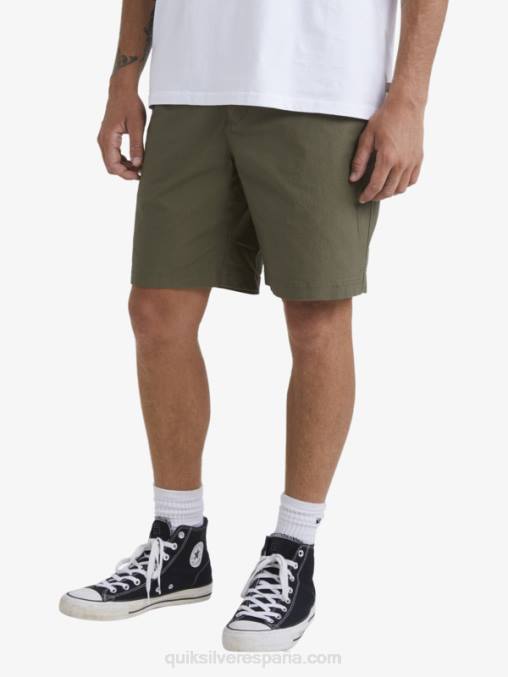 aceituna polvorienta Waterman después de pantalones cortos de surf D6T4D1579 hombres Quiksilver