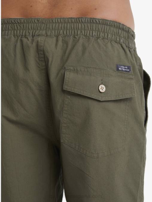 aceituna polvorienta Waterman después de pantalones cortos de surf D6T4D1579 hombres Quiksilver