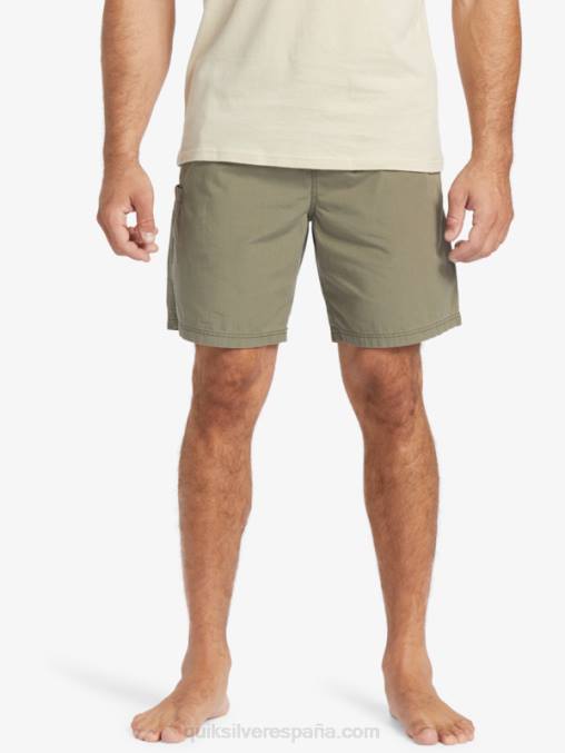 aceituna polvorienta shorts waterman last light elastizados 19 D6T4D253 hombres Quiksilver