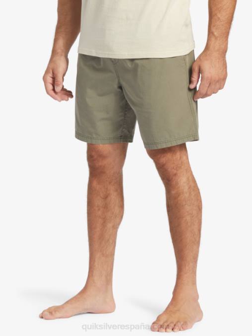 aceituna polvorienta shorts waterman last light elastizados 19 D6T4D253 hombres Quiksilver